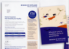 Bank of Scotland mailer