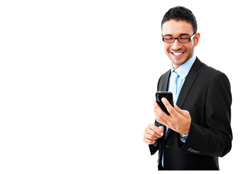 business man with phone